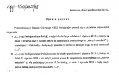 Opinia w zakresie interpretacji przepis&oacute;w ustawy o zaopatrzeniu emerytalnym