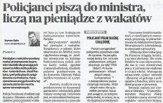 "Policjanci piszą do ministra, liczą na pieniądze z wakat&oacute;w"
